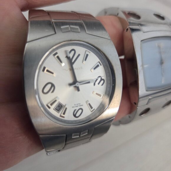 SET OF 2 Vestal Destroyer Vestal Motorhead Analog Watch Womens Silver Wristwatch - Picture 13 of 16